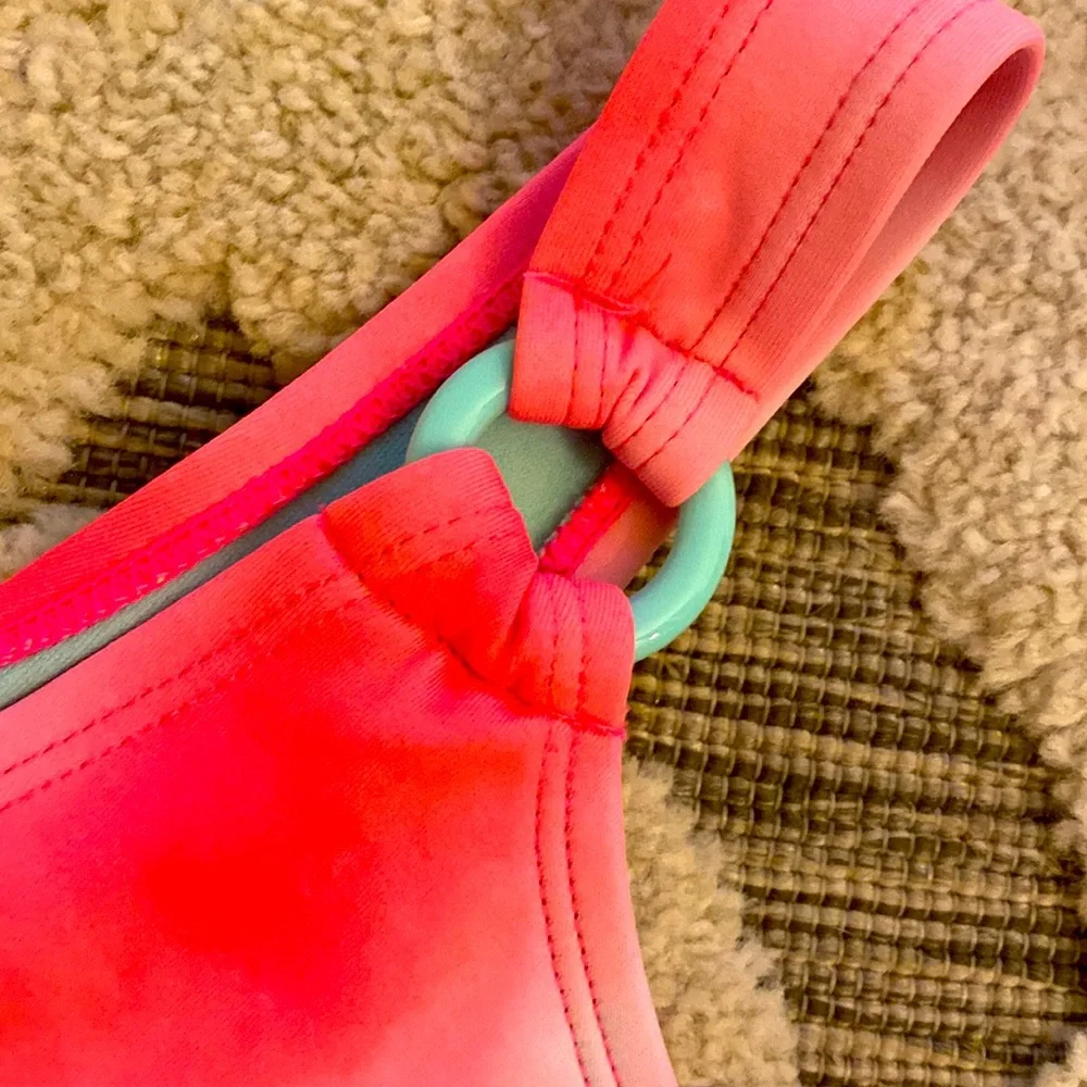 NWT JUSTICE WATERMELON TIE DYE COLOR CHANGING 1PC SWIMSUIT | Size 14 & 7